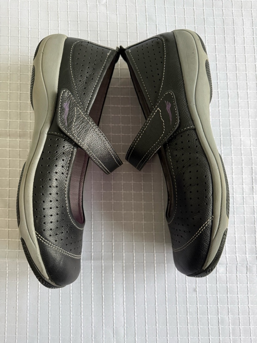 Dansko Black Mary Jane Flats with Purple Insole Size 39